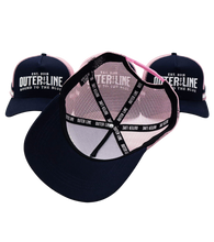 Load image into Gallery viewer, Outer Line Trucker Hat - Navy/Pink