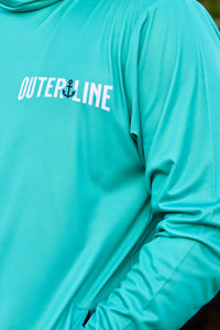 Bound The Blue Fishing Jersey - Aqua