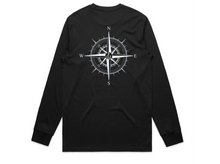 Load image into Gallery viewer, Compass Long Sleeve Tee - Black
