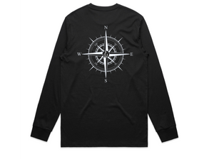 Compass Long Sleeve Tee - Black