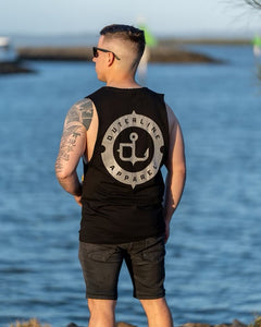 Outer Line Badge Tank - Black