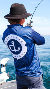 Contour Fishing Jersey - Blue