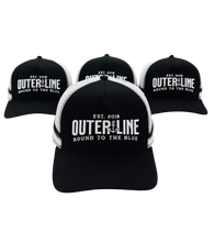 Load image into Gallery viewer, Outer Line Trucker Hat - Black/White
