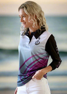 Womens Radar Fishing Jersey - Purple