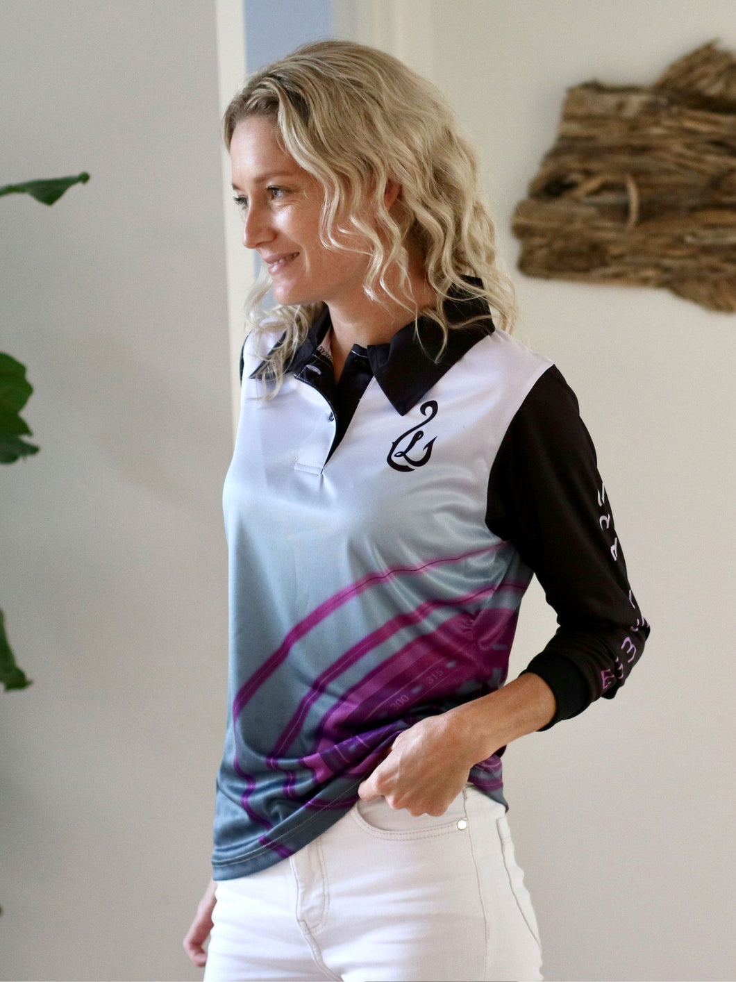 Womens Radar Fishing Jersey - Purple