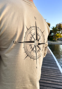 Compass Long Sleeve Tee - Sand